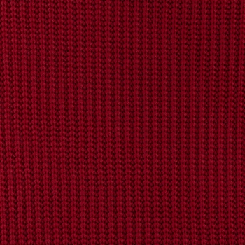 Schwerer Baumwoll Strick Rot